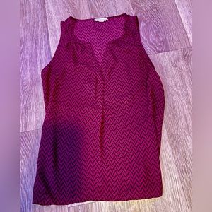 Candies brand, red tanked blouse top, size small